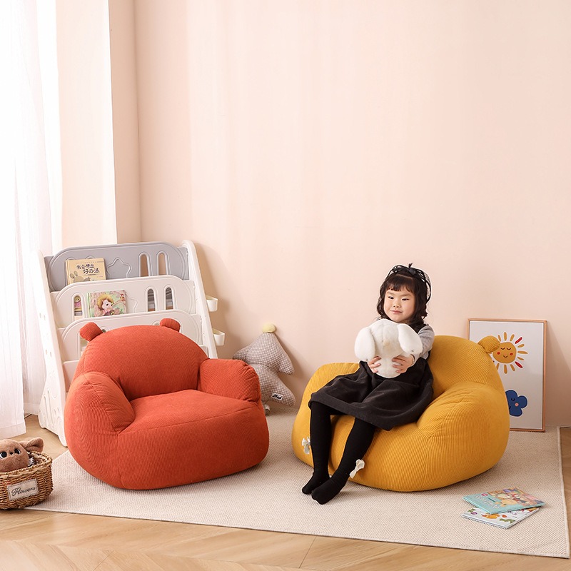 Children’s Small Sofa, Reading Nook Corduroy Sofa Chair - kids furniture - QONKA HOME