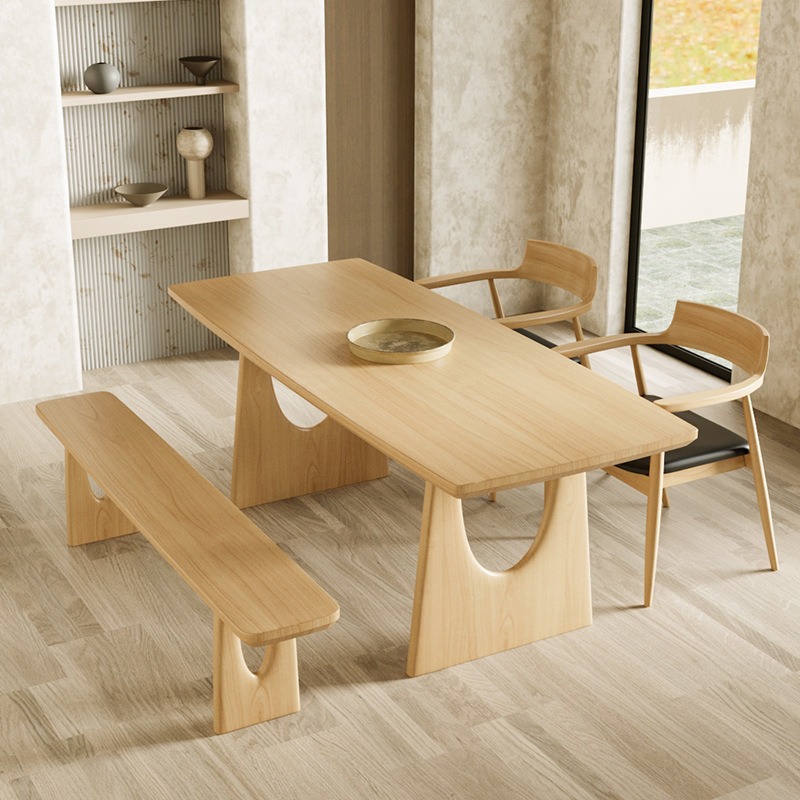 Wabi-sabi-Style Dining Table - Dining table - QONKA HOME
