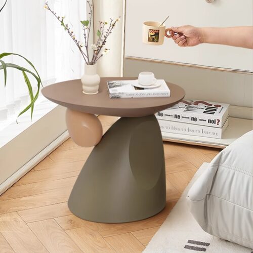 Balancing Pebble Art Decor Side Table - Coffee table - QONKA HOME