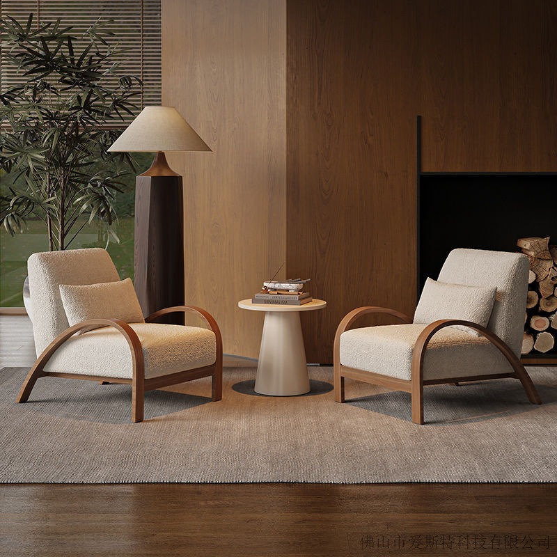 Nordic Single Sofa Chair, Designer Leisure Accent Chair - Living room furniture - QONKA HOME