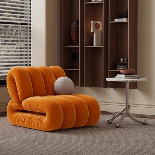 Trendy Vintage-Style Single Recliner - Living room furniture - QONKA HOME