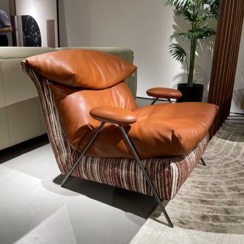 Italian-style Luxury Genuine Leather Casual Sofa - Living room furniture - QONKA HOME