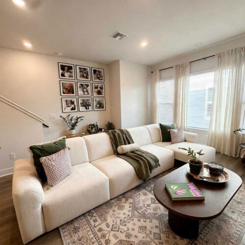 Electric Reclining Cream Textured Cloud Sofa - Sofa - QONKA HOME