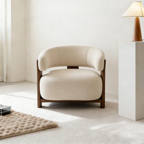 New Chinese-Style Lambswool Sofa - Living room furniture - QONKA HOME