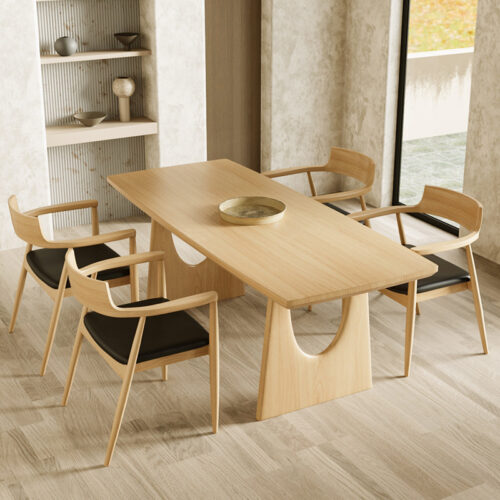 Wabi-sabi-Style Dining Table - Dining table - QONKA HOME