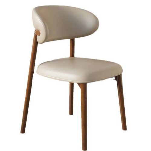 Cream-Style Dining Chairs - Solid wood dining chair - QONKA HOME