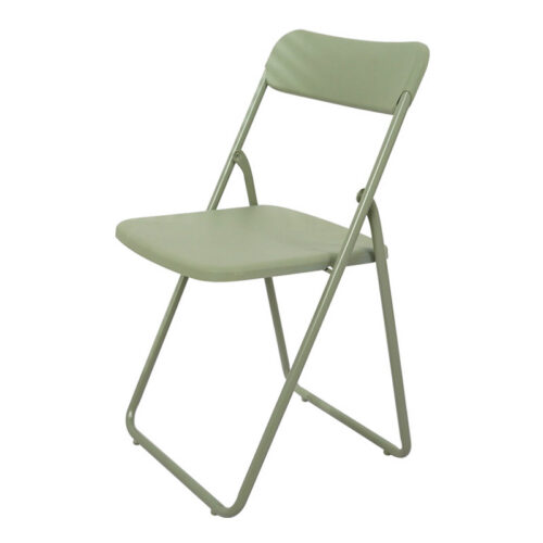 PP Plastic Folding Dining Chair Metal Iron Frame Lightweight Foldable Side Chair for Home Party Balcony Event - Metal dini...