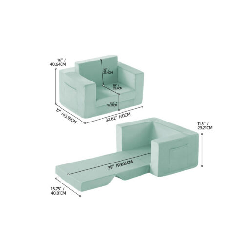 Vacuum-Compressed Children’s Sofa, Toddler Reading Sofa - kids furniture - QONKA HOME