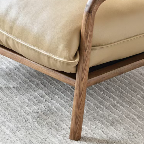 Solid wood frame single armchair - Living room chair - QONKA HOME