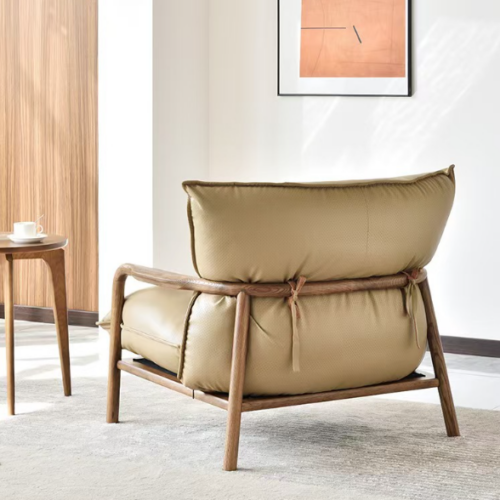 Solid wood frame single armchair - Living room chair - QONKA HOME