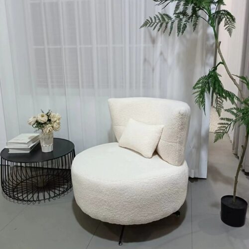 Modern single swivel armchair - Living room furniture - QONKA HOME