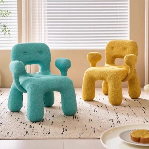 Creative Cartoon Teddy Fabric Kids Chair - Living room furniture - QONKA HOME
