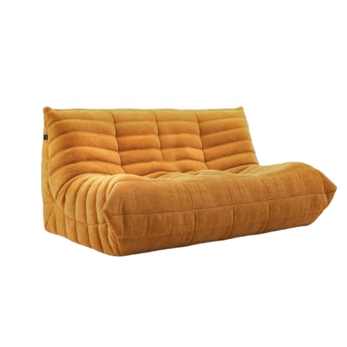 Double-sided corduroy caterpillar-style beanbag sofa - Living room furniture - QONKA HOME