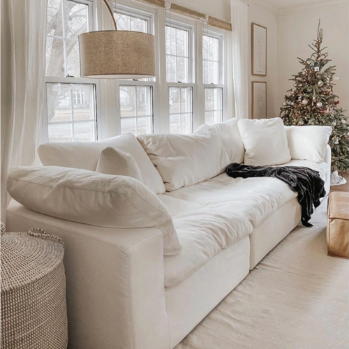 Compressible Washable Fabric Sofa - Living room furniture - QONKA HOME