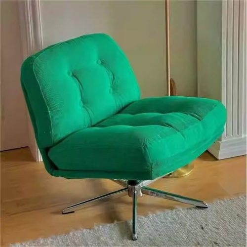 Corduroy Swivel Height Chair - Living room furniture - QONKA HOME
