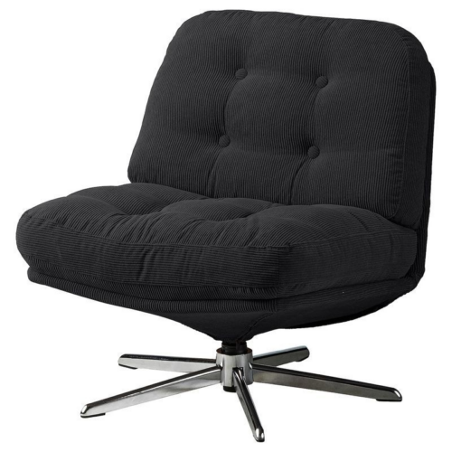 Corduroy Swivel Height Chair - Living room furniture - QONKA HOME