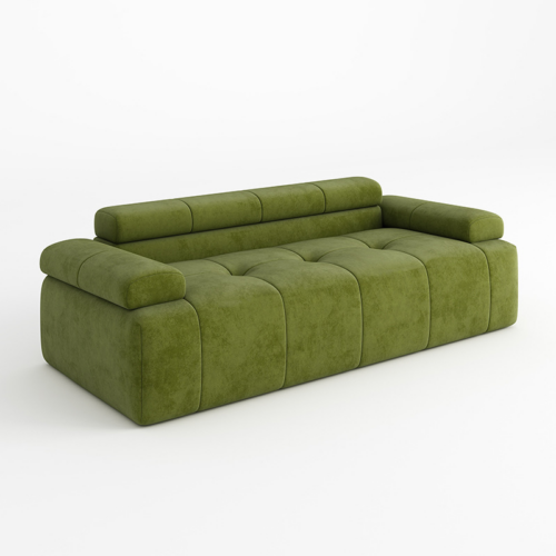 Vacuum Compressed All‑Sponge Lazy Sofa - Living room furniture - QONKA HOME