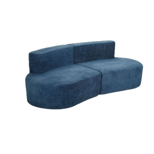 Compressed sofa, curved fabric sofa - Living room furniture - QONKA HOME