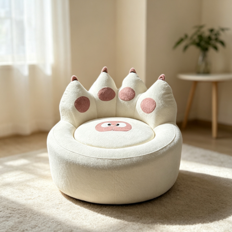 Cartoon Paw Compressed Kids Sofa Chair - Living room furniture - QONKA HOME