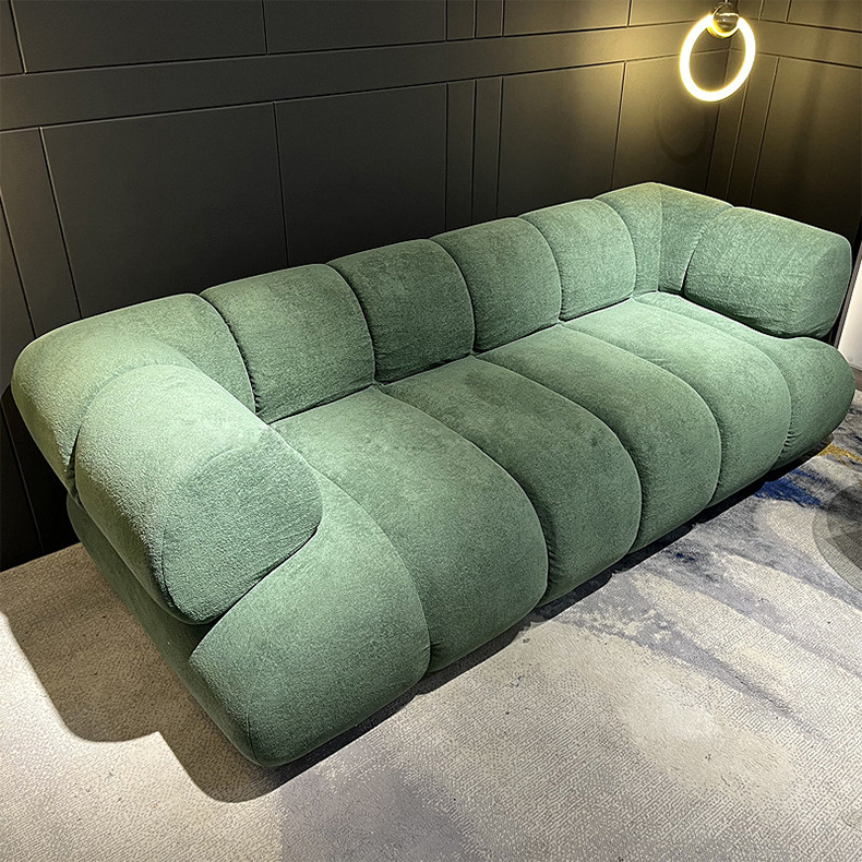 Frame-free, boneless, vacuum-compressed lambswool sofa - Living room furniture - QONKA HOME