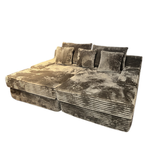 Compact sofa bed in chunky corduroy - Living room furniture - QONKA HOME