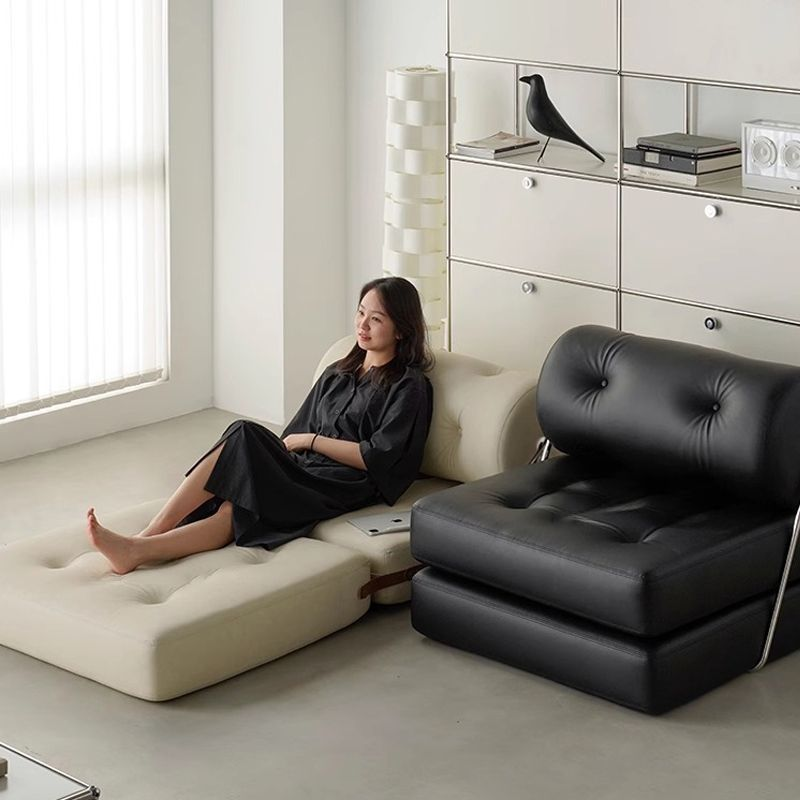 Leather lounge chair, multifunctional sofa chair - Living room furniture - QONKA HOME