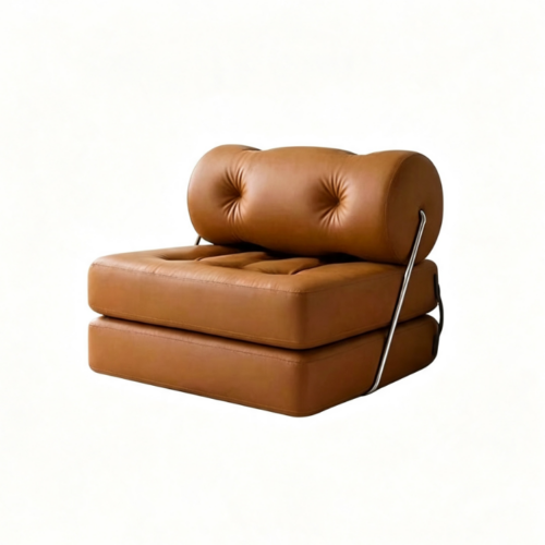 Leather lounge chair, multifunctional sofa chair - Living room furniture - QONKA HOME