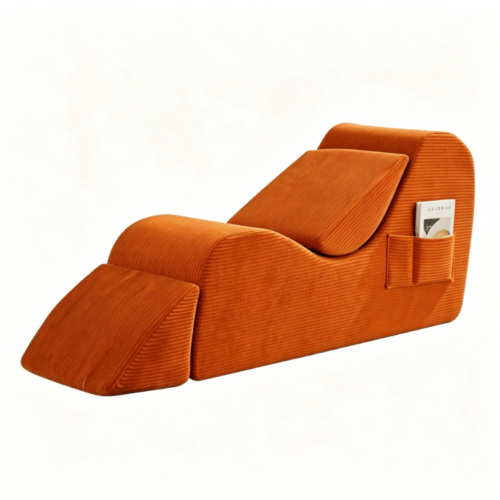 Compact sofa and yoga set with reclining chair, foldable - Living room furniture - QONKA HOME