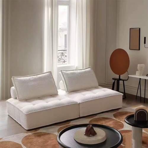 Compact vacuum-compressed fabric sofa - Living room furniture - QONKA HOME