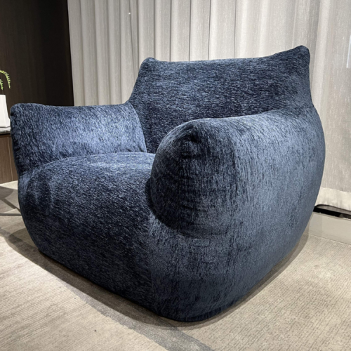Vacuum Compressed Plush Single Sofa - Living room furniture - QONKA HOME