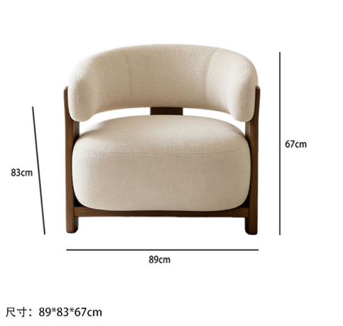 New Chinese-Style Lambswool Sofa - Living room furniture - QONKA HOME