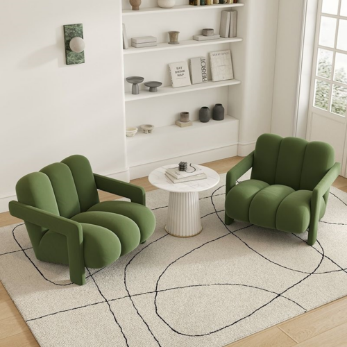 Creative Block Shaped Accent Armchair - Living room furniture - QONKA HOME