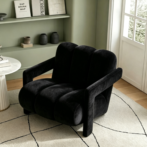 Creative Block Shaped Accent Armchair - Living room furniture - QONKA HOME