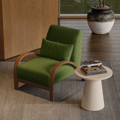 Nordic Single Sofa Chair, Designer Leisure Accent Chair - Living room furniture - QONKA HOME