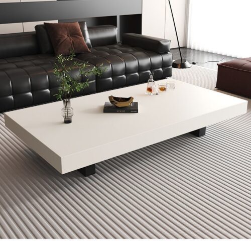 Italian Minimalist Sintered Stone Coffee Table, Rectangle & Square - Coffee table - QONKA HOME
