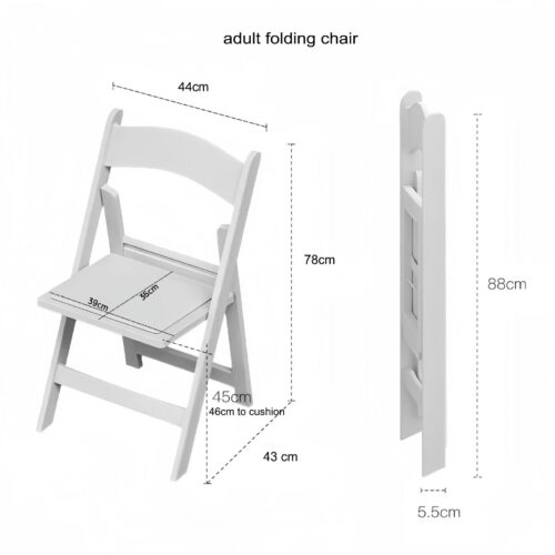 Heavy‑Duty Plastic Folding Dining Chair Padded Seat Stackable Foldable Side Chair for Event Party Banquet Home - Plastic...