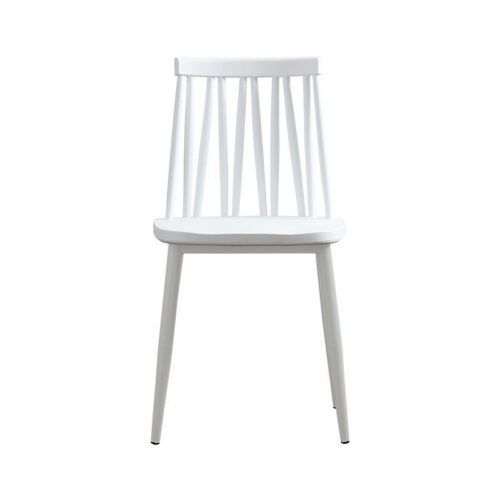 Windsor Style Dining Chair PP Seat Board Iron Frame Modern Plastic Side Chair for Home Kitchen Restaurant Cafe - Metal din...