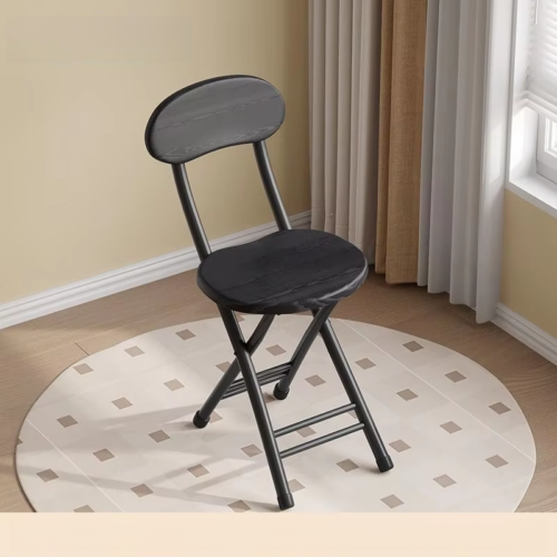 Folding Dining Chair Thick Carbon Steel Legs MDF Seat Back Foldable Side Chair for Home Kitchen Apartment - Metal dining c...