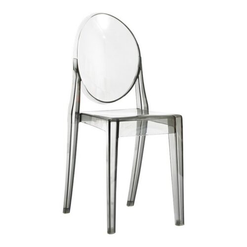 Modern Transparent Plastic Dining Chair Ghost Side Chair for Dining Room - Plastic dining chair - QONKA HOME