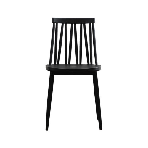 Windsor Style Dining Chair PP Seat Board Iron Frame Modern Plastic Side Chair for Home Kitchen Restaurant Cafe - Metal din...