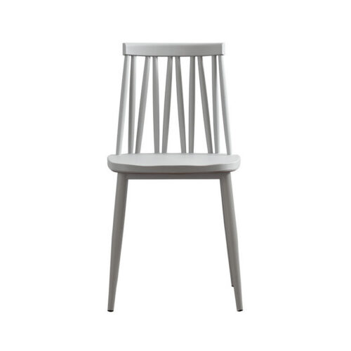 Windsor Style Dining Chair PP Seat Board Iron Frame Modern Plastic Side Chair for Home Kitchen Restaurant Cafe - Metal din...