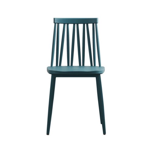 Windsor Style Dining Chair PP Seat Board Iron Frame Modern Plastic Side Chair for Home Kitchen Restaurant Cafe - Metal din...