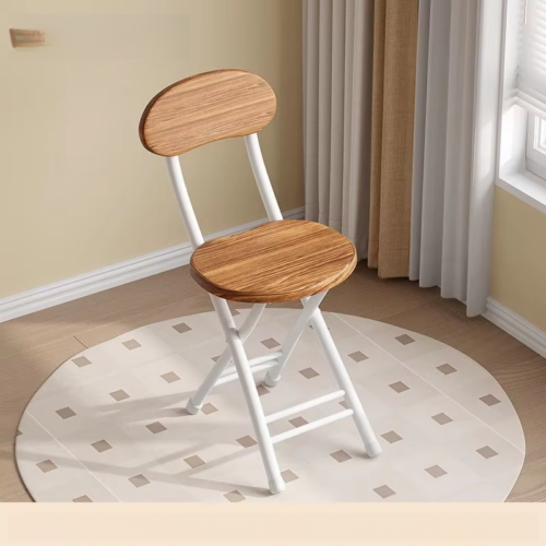 Folding Dining Chair Thick Carbon Steel Legs MDF Seat Back Foldable Side Chair for Home Kitchen Apartment - Metal dining c...