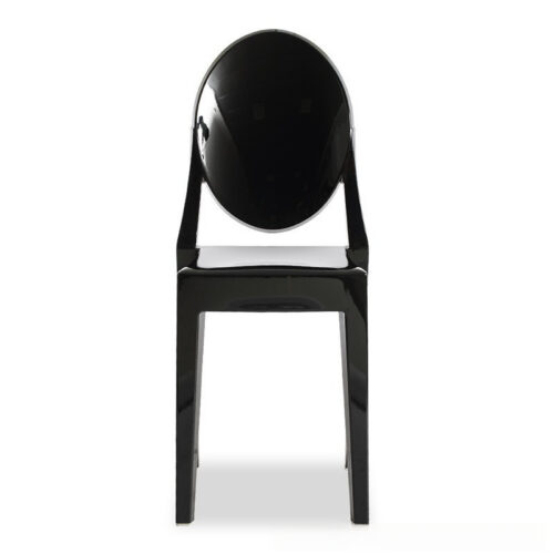 Modern Transparent Plastic Dining Chair Ghost Side Chair for Dining Room - Plastic dining chair - QONKA HOME