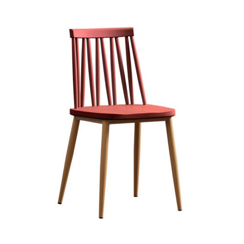 Windsor Style Dining Chair PP Seat Board Iron Frame Modern Plastic Side Chair for Home Kitchen Restaurant Cafe - Metal din...