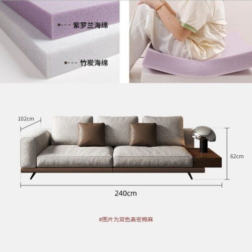 Classic-Style Cotton-Linen Sofa | Italian Minimalist Luxury Sofa - Living room furniture - QONKA HOME