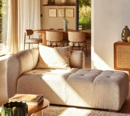 French-style Vintage Sofa, Modular Sofa with Flexible Configurations - Living room furniture - QONKA HOME