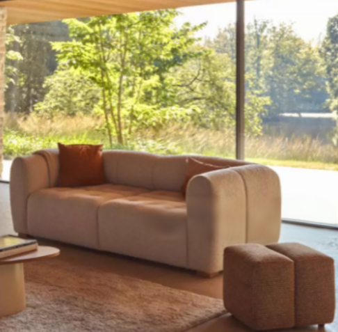 French-style Vintage Sofa, Modular Sofa with Flexible Configurations - Living room furniture - QONKA HOME