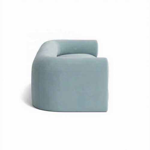 French Retro Modular Sofa, Modern Minimalist, Sky Blue - Living room furniture - QONKA HOME