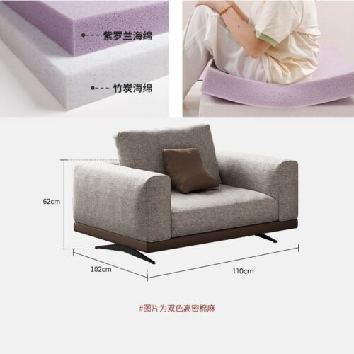 Classic-Style Cotton-Linen Sofa | Italian Minimalist Luxury Sofa - Living room furniture - QONKA HOME